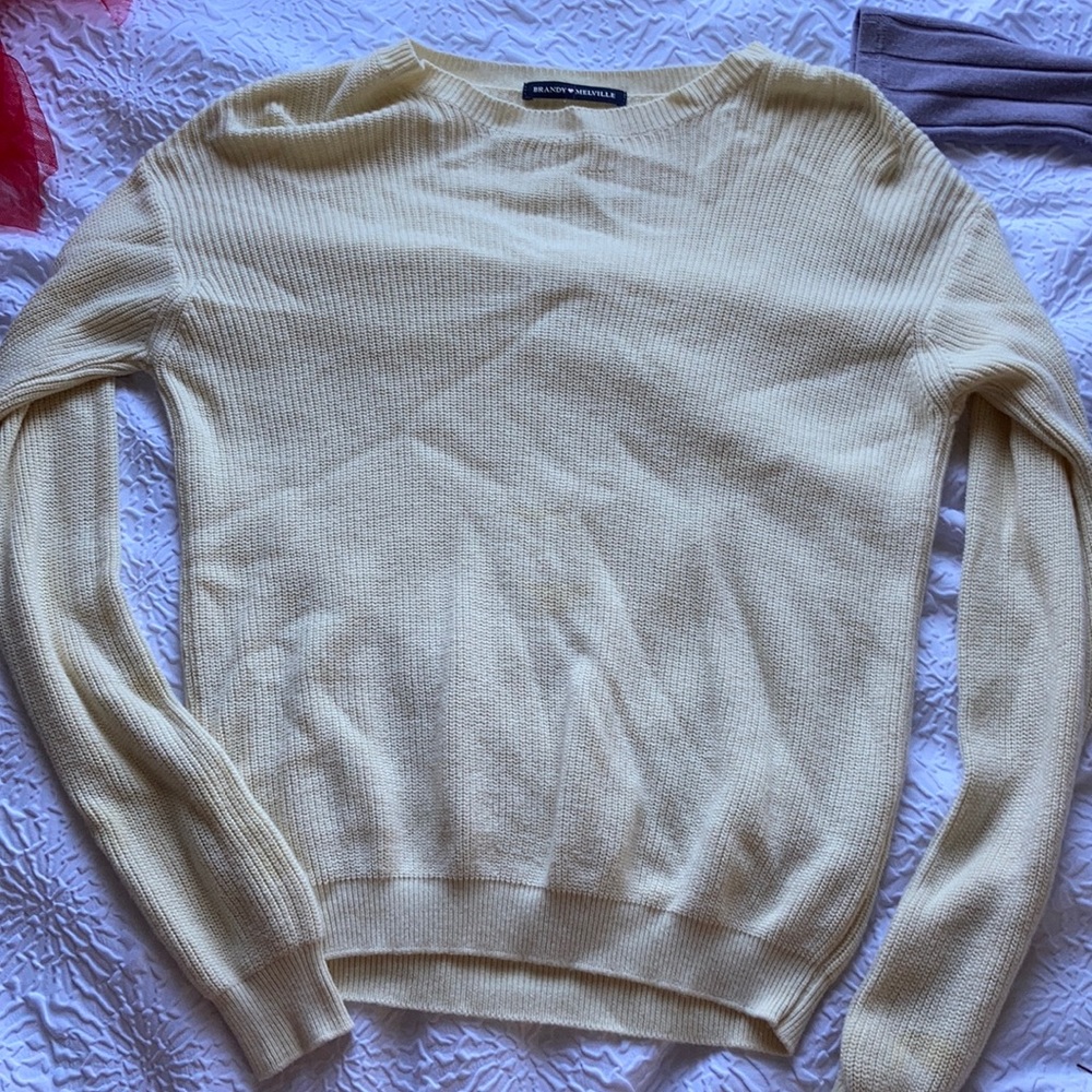 creme sweater from brandy.